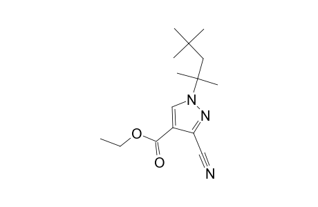 3-cyano-1-(1,1,3,3-tetramethylbutyl)pyrazole-4-carboxylic acid ethyl ester