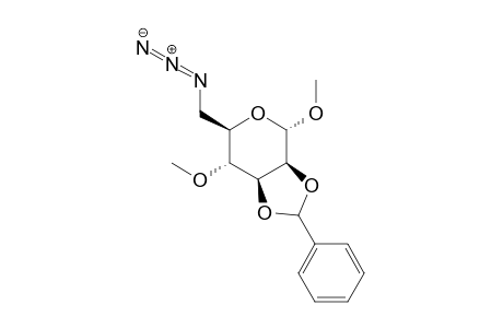 .alpha.-D-Mannopyranoside, methyl 6-azido-6-deoxy-4-O-methyl-2,3-O-(phenylmethylene)-