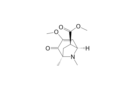 (1R*,5R*,6R*)-1,8-Dimethyl-3-methoxy-6-endo-(methoxycarbonyl)-8-azabicyclo[3.2.1]oct-3-en-2-one