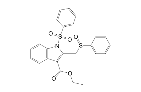 Ethyl 1-phenylsulfonyl-2-phenylsulfinylmethylindole-3-carboxylate