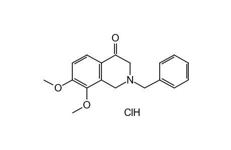 2-BENZYL-2,3-DIHYDRO-7,8-DIMETHOXY-4(1H)-ISOQUINOLONE, HYDROCHLORIDE