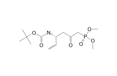 DIMETHYL-(R)-(-)-2-OXO-N-(TERT.-BUTOXYCARBONYL)-4-AMINO-HEX-5-ENYLPHOSPHONATE