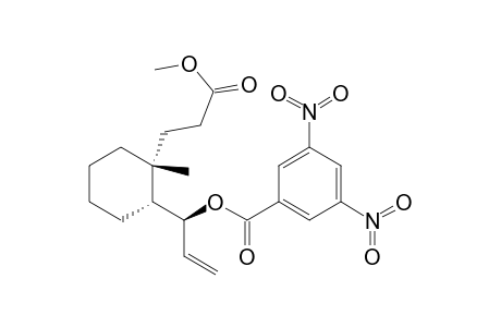 Cyclohexanepropanoic acid, 2-[1-[(3,5-dinitrobenzoyl)oxy]-2-propenyl]-1-methyl-, methyl ester, [1.alpha.,2.beta.(S*)]-(.+-.)-