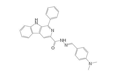 1-(Phenyl)-N'-(4-N,N-dimethylaminobenzylidene)-9H-pyrido[3,4-b]indole-3-carbohydrazide