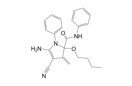 N-Phenyl-2-butoxy-2-[(N-phenyl)carboxamido]-3-methylene-4-cyano-5-amino-2,3-dihydropyrrol