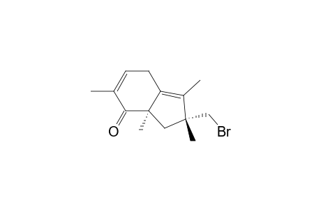 4H-Inden-4-one, 2-(bromomethyl)-2,3,3a,7-tetrahydro-1,2,3a,5-tetramethyl-, (2R-trans)-