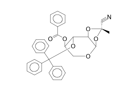 4-O-BENZOYL-3-O-TRITYL-1,2-O-(1-ENDO-CYANOETHYLIDENE)-ALPHA-D-XYLOPYRANOSE