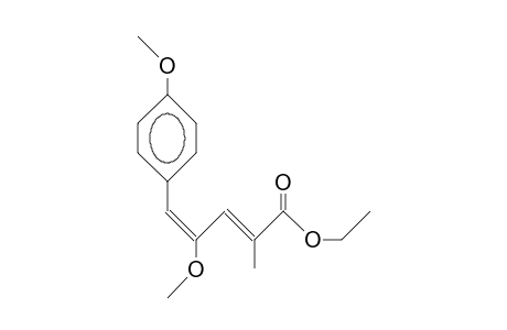 (2E,4Z)-4-Methoxy-5-(4-methoxy-phenyl)-2-methyl-penta-2,4-dienoic acid, ethyl ester