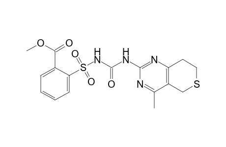 o-{[3-(7,8-dihydro-4-methyl-5H-thiopyrano[4,3-d]pyrimidin-2-yl)ureido]sulfonyl}benzoic acid, methyl ester