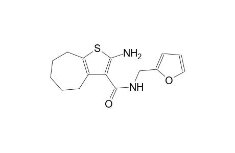 2-amino-N-(2-furylmethyl)-5,6,7,8-tetrahydro-4H-cyclohepta[b]thiophene-3-carboxamide