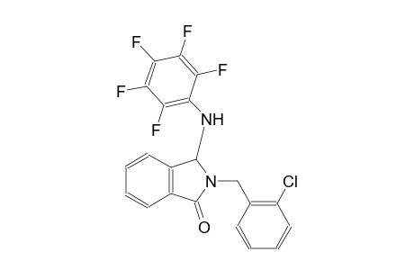 1H-isoindol-1-one, 2-[(2-chlorophenyl)methyl]-2,3-dihydro-3-[(2,3,4,5,6-pentafluorophenyl)amino]-