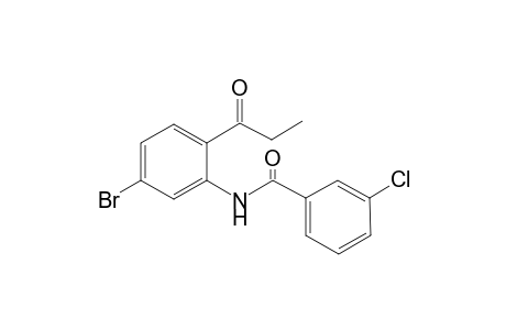 N-(5-bromo-2-propanoylphenyl)-3-chlorobenzamide