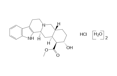 17a-hydroxyyohimban-16b-carboxylic acid, methyl ester, monohydrochloride, dihydrate