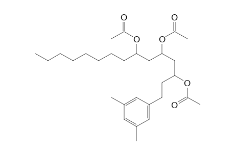 1-(3',5'-Dimethylphenyl)pentadecan-3,5,7-triyl triacetate