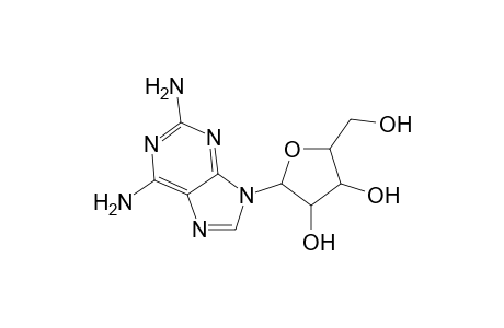 9H-Purine, 2,6-diamino-9-.beta.-D-ribofuranosyl-