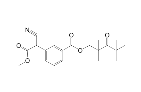 3-[Cyano(methoxycarbonyl)methyl)benzoic acid 2,2,4,4-tetramethyl-3-oxopentyl ester