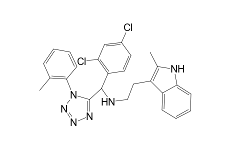 N-[(2,4-dichlorophenyl)-[1-(2-methylphenyl)-1,2,3,4-tetrazol-5-yl]methyl]-2-(2-methyl-1H-indol-3-yl)ethanamine