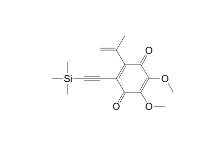 2,3-Dimethoxy-6-isopropenyl-5-((trimethylsilyl)ethynyl)-2,5-cyclohexadiene-1,4-dione