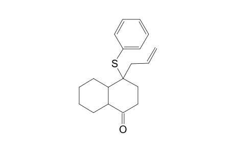 4-(Phenylthio)-4-allyl-trans-decahydro-1-naphthalenone