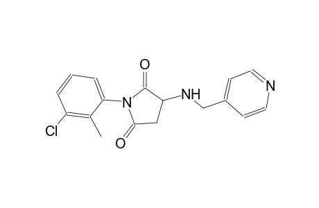 1-(3-chloro-2-methylphenyl)-3-[(4-pyridinylmethyl)amino]-2,5-pyrrolidinedione