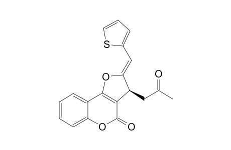(S,Z)-3-(2-Oxopropyl)-2-(thiophen-2-ylmethylene)-2H-furo[3,2-c]chromen-4(3H)-one
