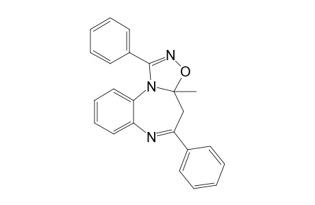 3a-Methyl-1,5-diphenyl-3,3a,4,11-tetrahydro-[1,2,4]-oxadiazolo[4,5-a]-(1,5)-benzodiazepine