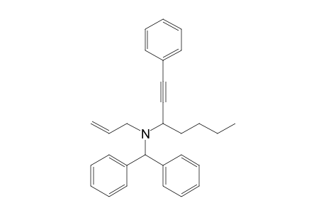 N-Allyl-N-benzhydryl-1-phenyl-1-heptyn-3-amine