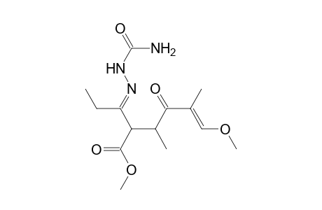 Methyl (E)-2-{1-[2-(aminocarbonyl)hydrazono]propyl}-6-methoxy-3,5-dimethyl-4-oxo-5-hexenoate