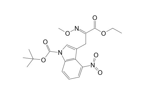 Ethyl .alpha.-[(E)-methyloximino]-.beta.-[1-(tert-butoxycarbonyl)-4-nitro-3-indolyl]propanoate