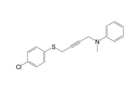 N-{4-[(p-chlorophenyl)thio]-2-butynyl}-N-methylaniline