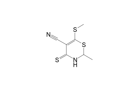 2,3-DIHYDRO-2-METHYL-6-(METHYLTHIO)-4-THIOXO-4H-1,3-THIAZINE-5-CARBONITRILE