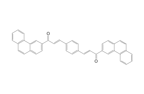 2-Propen-1-one, 3,3'-(1,4-phenylene)bis[1-(3-phenanthrenyl)-