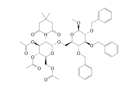 METHYL-3,4,6-TRI-O-ACETYL-2-DEOXY-2-(3,3-DIMETHYLGLUTARIMIDO)-BETA-D-GLUCOPYRANOSYL-(1->6)-2,3,4-TRI-O-BENZYL-ALPHA-D-GLUCOPYRANOSIDE
