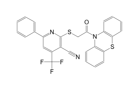 3-pyridinecarbonitrile, 2-[[2-oxo-2-(10H-phenothiazin-10-yl)ethyl]thio]-6-phenyl-4-(trifluoromethyl)-