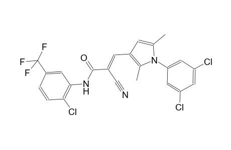 (2E)-N-[2-chloro-5-(trifluoromethyl)phenyl]-2-cyano-3-[1-(3,5-dichlorophenyl)-2,5-dimethyl-1H-pyrrol-3-yl]-2-propenamide