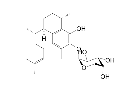 (1S,4R,11S)-8-O-Glycosyl-seco-Pseudopterosin J (7-Hydroxy-8-methoxyserrulat-14-ene)