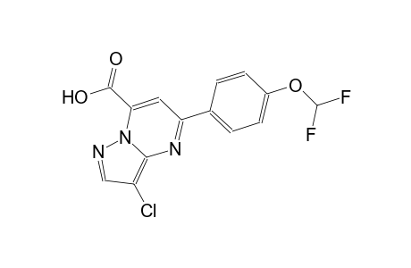 pyrazolo[1,5-a]pyrimidine-7-carboxylic acid, 3-chloro-5-[4-(difluoromethoxy)phenyl]-