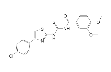 N-[4-(4-chlorophenyl)-1,3-thiazol-2-yl]-N'-(3,4-dimethoxybenzoyl)thiourea