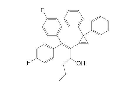 2-(3,3-diphenylcycloprop-1-en-1-yl)-1,1-bis(4-fluorophenyl)hex-1-en-3-ol