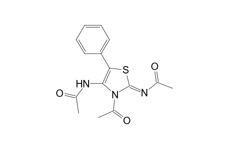 2-Acetylimino-3-acetyl-4-acetylamino-5-phenylthiazole