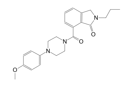 7-{[4-(4-methoxyphenyl)-1-piperazinyl]carbonyl}-2-propyl-1-isoindolinone