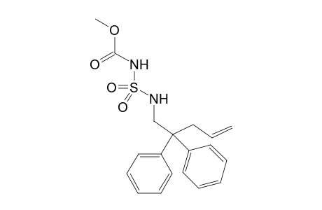 Methyl (((2,2-diphenylpent-4-en-1-yl)amino)sulfonyl)carbamate