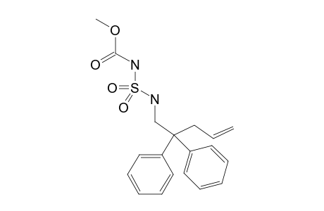 Methyl (((2,2-diphenylpent-4-en-1-yl)amino)sulfonyl)carbamate