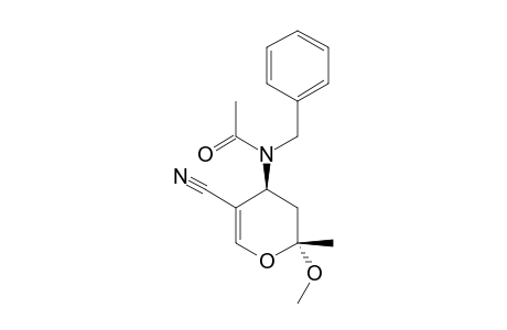 TRANS-(2RS,4SR)-4-(N-ACETYL-N-BENZYLAMINO)-3,4-DIHYDRO-2-METHOXY-2-METHYL-2H-PYRAN-5-CARBONITRILE