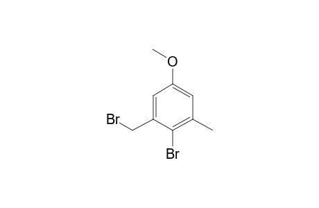2-bromo-1-(bromomethyl)-5-methoxy-3-methylbenzene