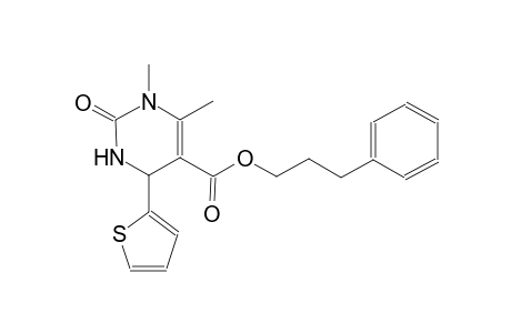5-pyrimidinecarboxylic acid, 1,2,3,4-tetrahydro-1,6-dimethyl-2-oxo-4-(2-thienyl)-, 3-phenylpropyl ester