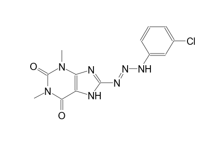 8-[(1E)-3-(3-chlorophenyl)-1-triazenyl]-1,3-dimethyl-3,7-dihydro-1H-purine-2,6-dione