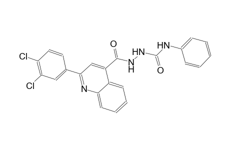 2-{[2-(3,4-dichlorophenyl)-4-quinolinyl]carbonyl}-N-phenylhydrazinecarboxamide