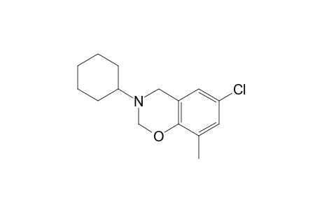 2H-1,3-Benzoxazine, 6-chloro-3-cyclohexyl-3,4-dihydro-8-methyl-