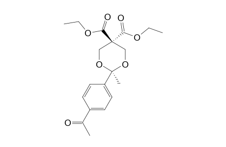 2-METHYL-2-(PARA-ACETYLPHENYL)-5,5-DIETHYLOXYCARBONYL-1,3-DIOXANE